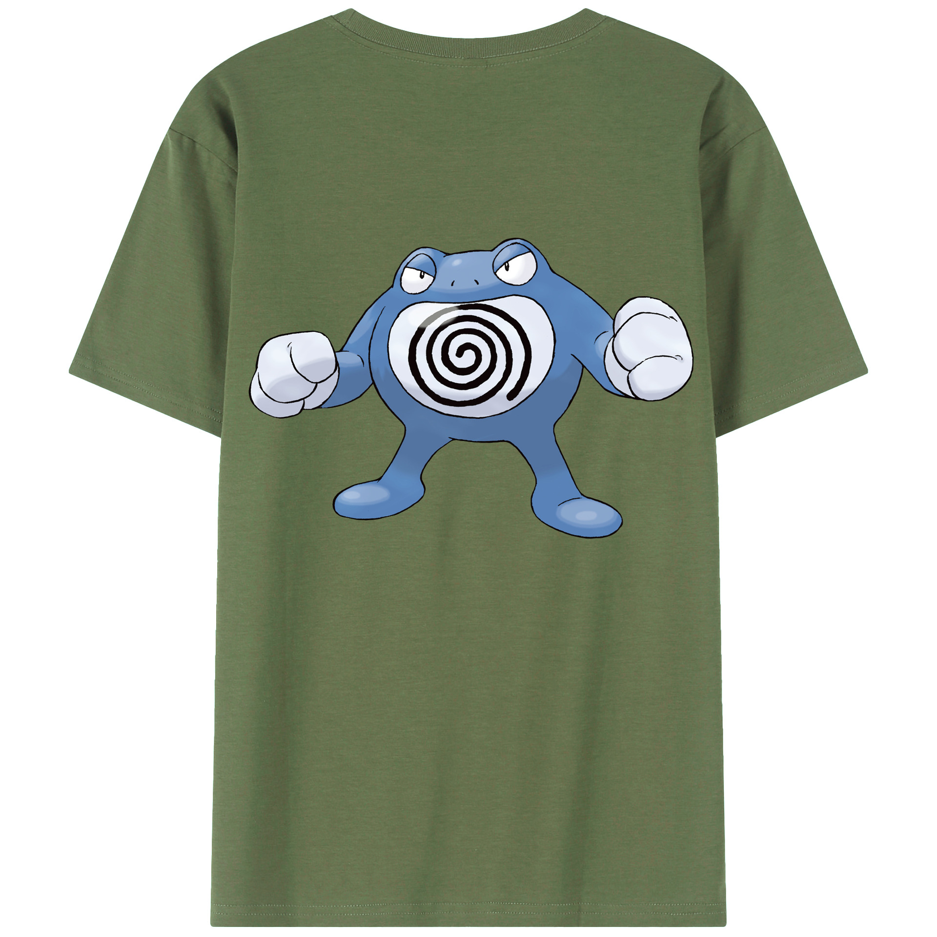 （画像用） ポケットモンスター Pokémon 綿100％ メンズ半袖Tシャツ（バックプリント） 通気性
